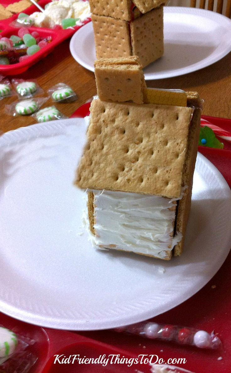 making milk carton gingerbread houses