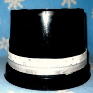 A Snowman Top Hat From A Recycled Flower Pot Idea