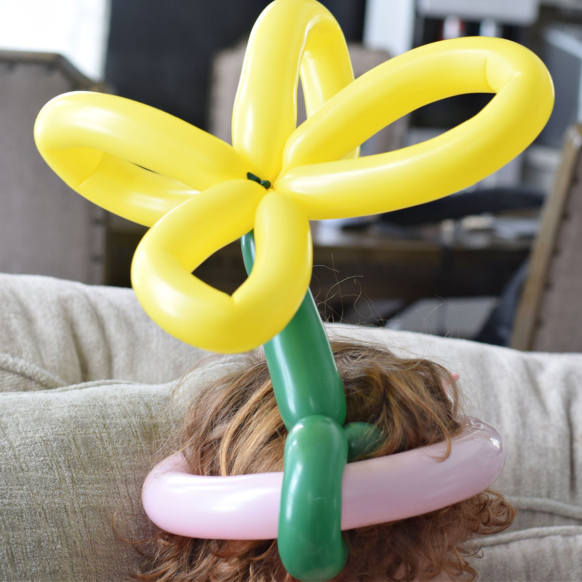 Truffula Tree balloon hat