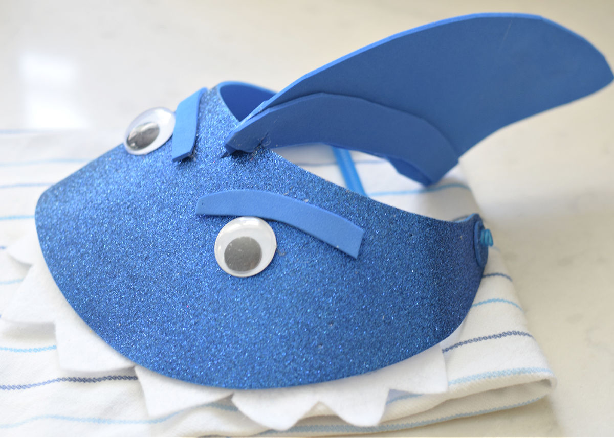 shark hat craft