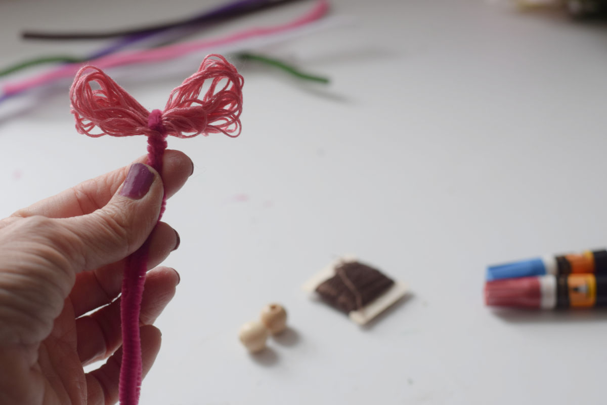 making a homemade fairy doll