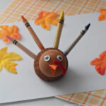 Styrofoam turkey craft