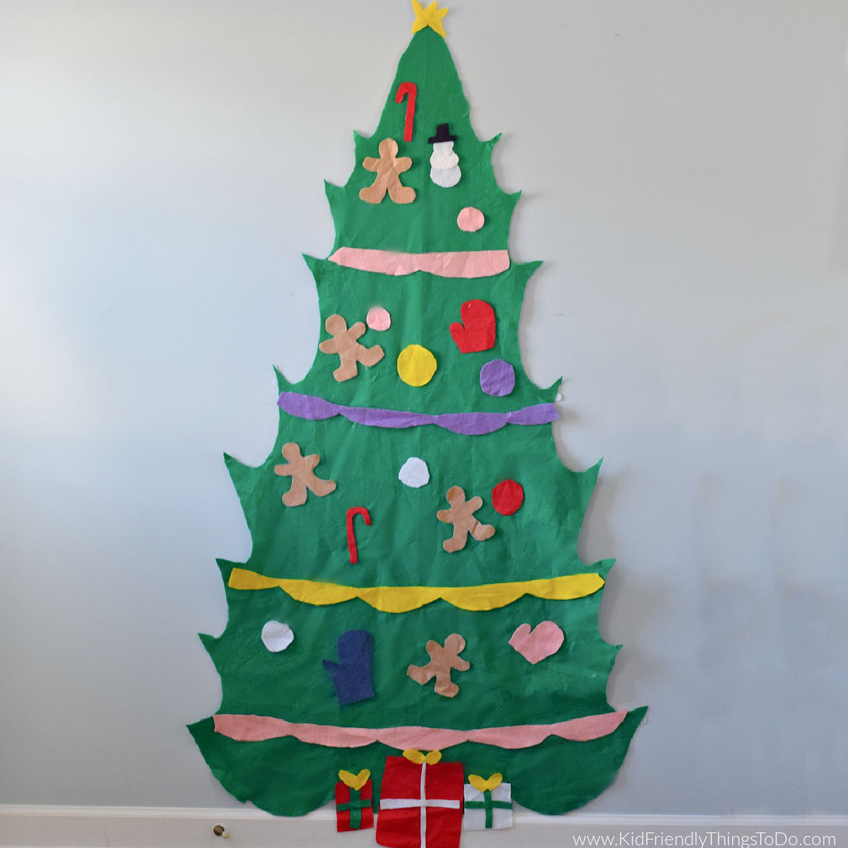 felt Christmas tree DIY