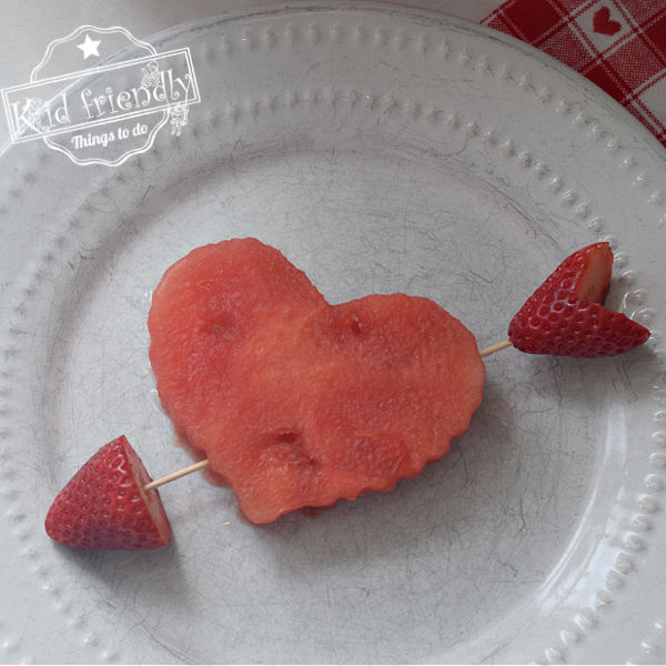 Cupid's Arrow Valentine's Day Fruit Snack