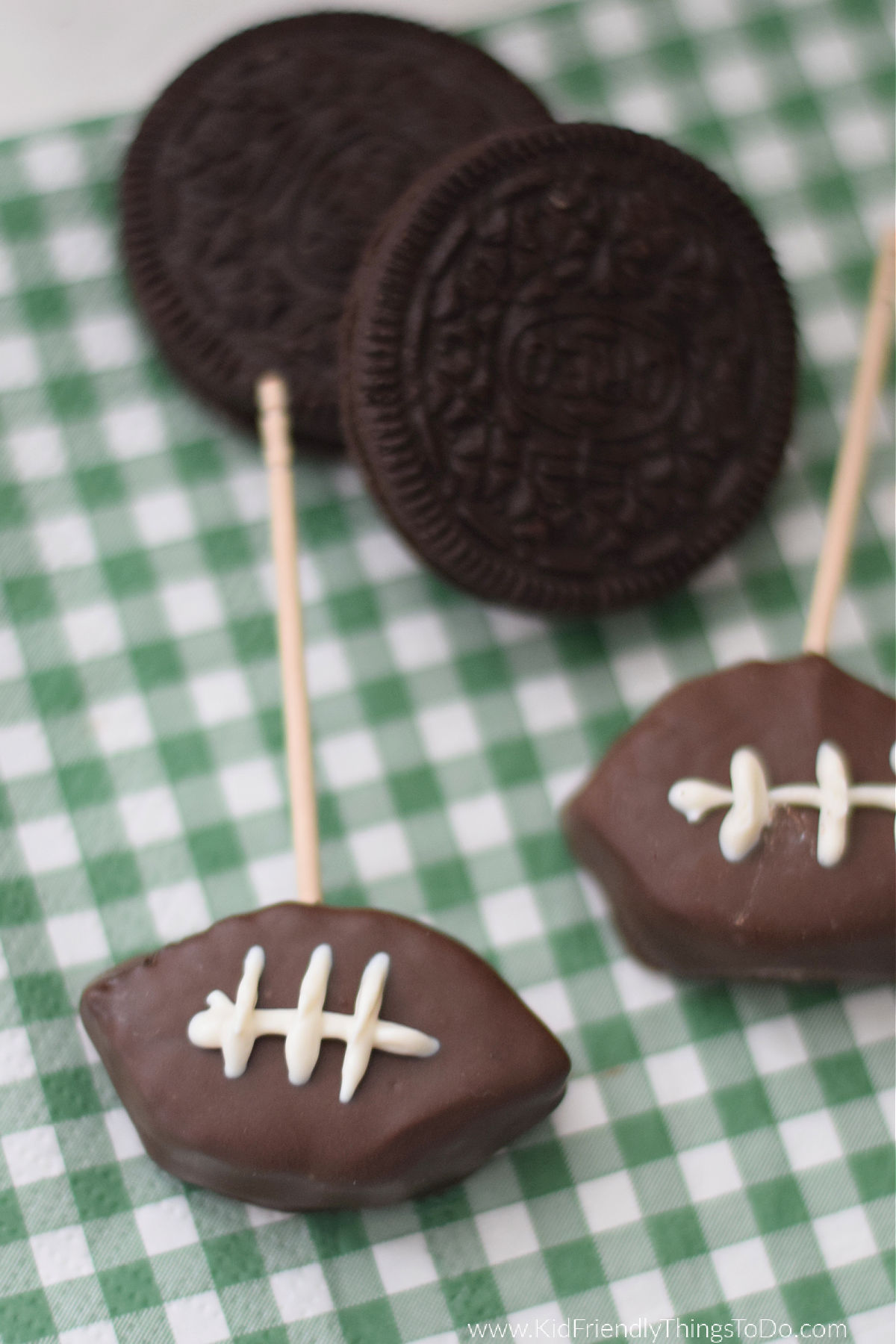 football chocolate covered Oreo 