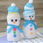 no-sew sock snowmen