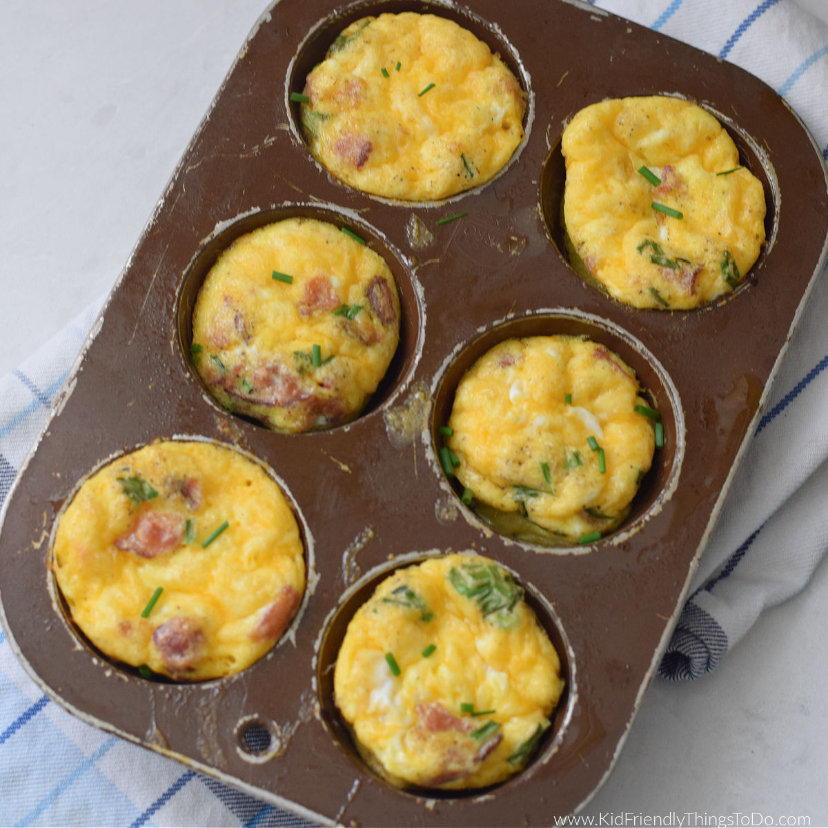 eggs in a muffin tin