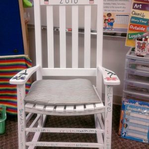 Rocking chair teacher gift for kids