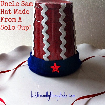 Uncle Sam Hat Made From A Solo Cup