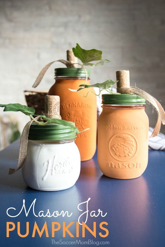 mason jar pumpkins 