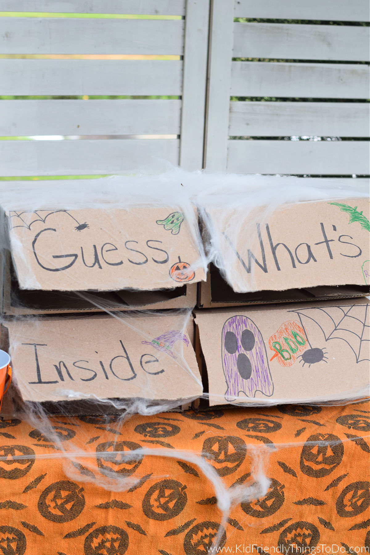 guess what's inside Halloween sensory game 