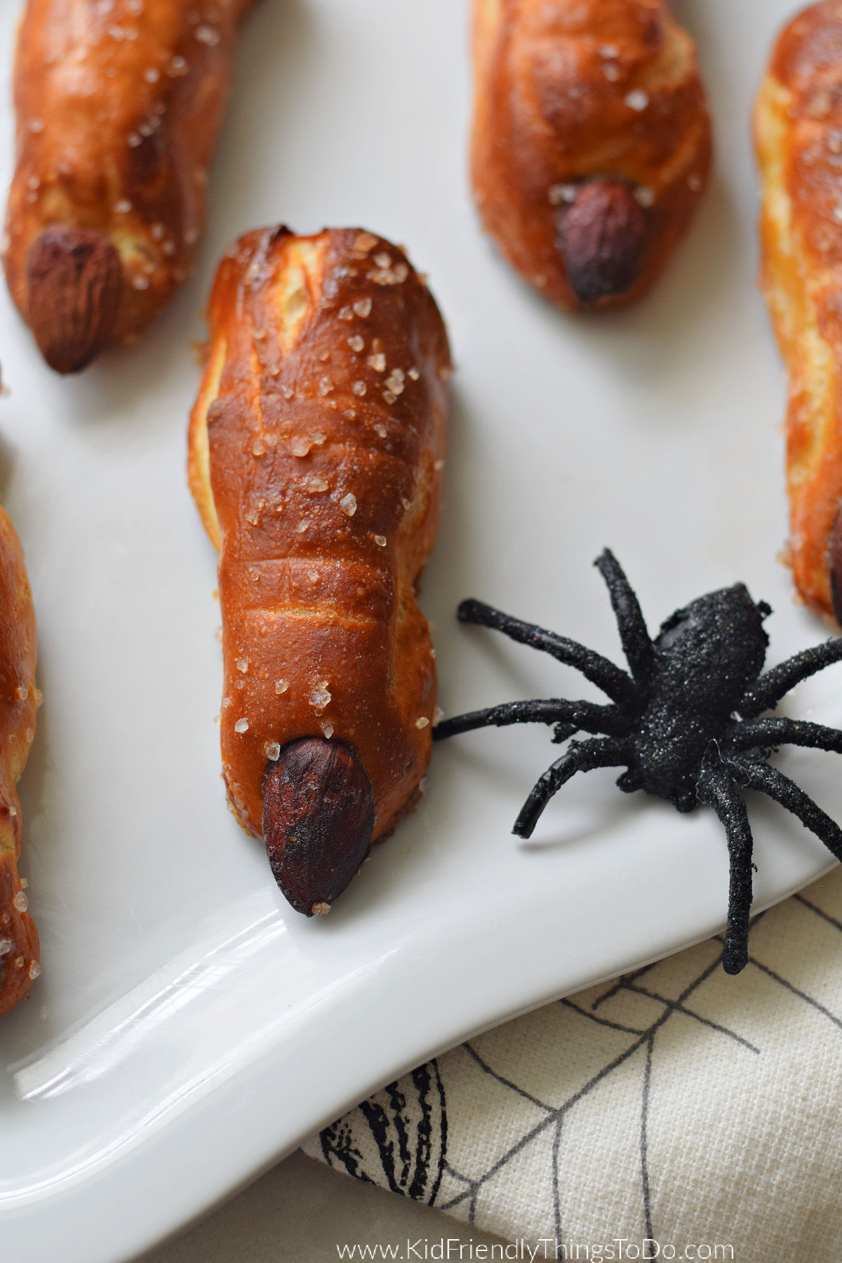 Halloween soft pretzels 