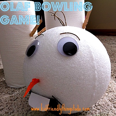 Olaf Bowling Frozen Party Game