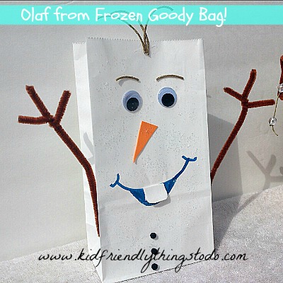 Olaf Paper Bag Craft for kids