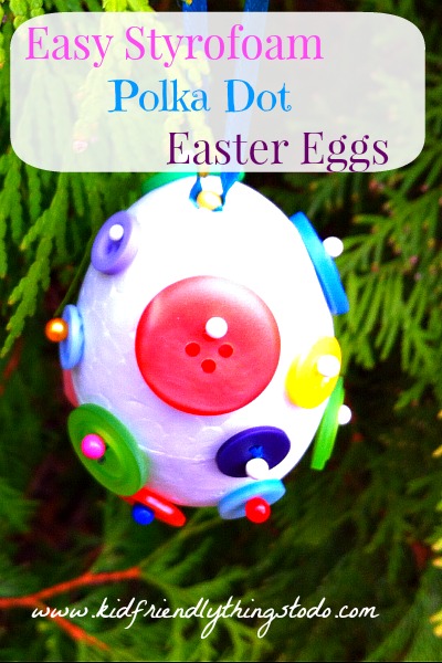 Styrofoam Easter Egg Ornament craft