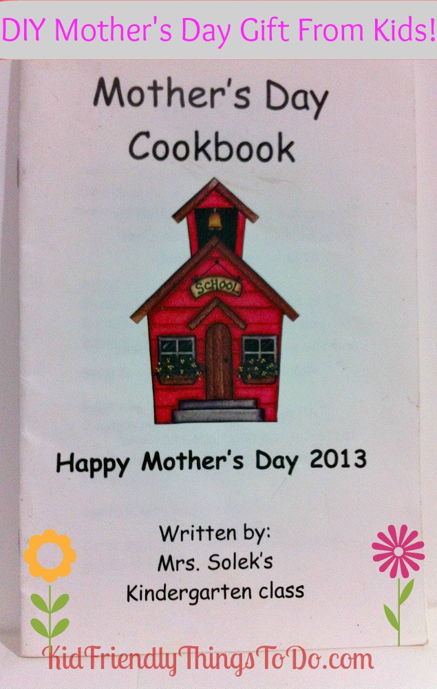 DIY Mother’s Day Cookbook Gift From Kids