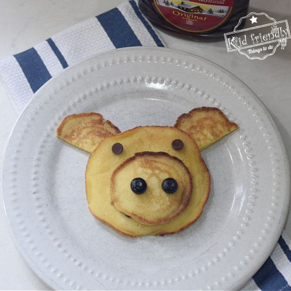 pig shaped pancakes for kids