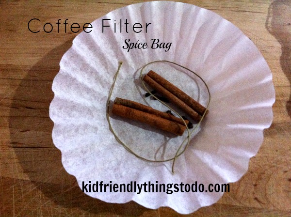 coffee filter spice bag idea