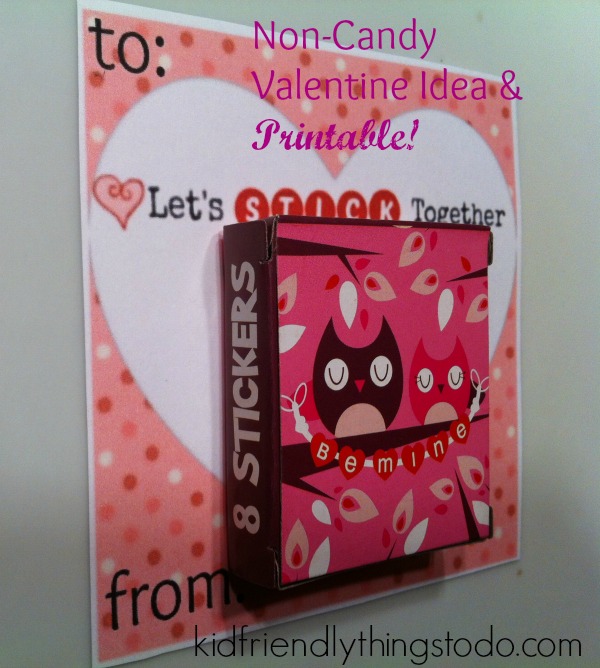 sticker Valentine's Day printable for kids