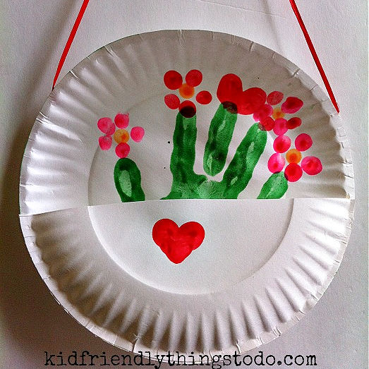 Valentine handprint craft