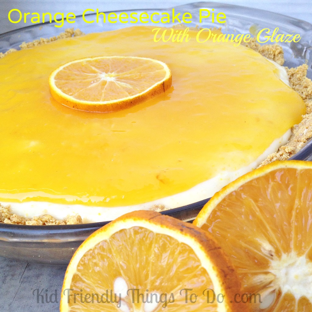 no-bake orange cheesecake pie