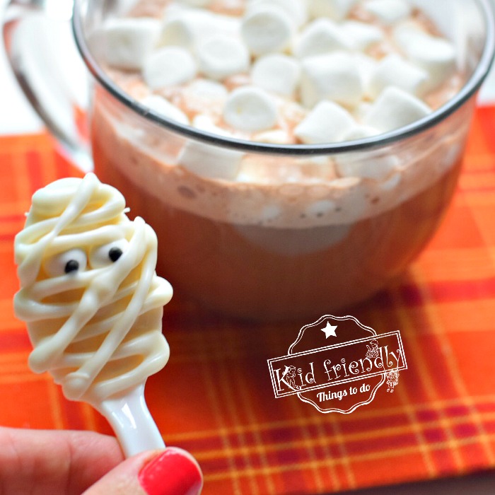 Chocolate Mummy Spoons Cute Halloween Treats