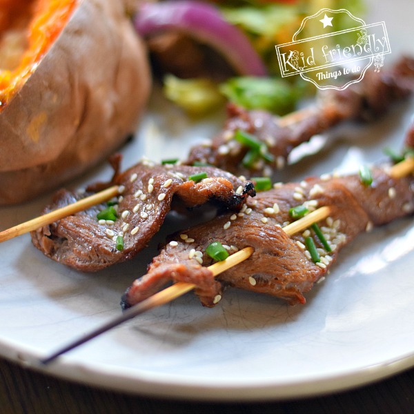 Easy Steak Skewers with 30 Minute Marinade