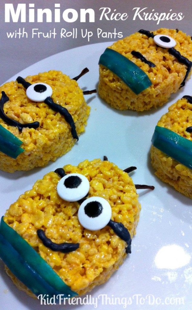 Minion Rice Krispies treats 