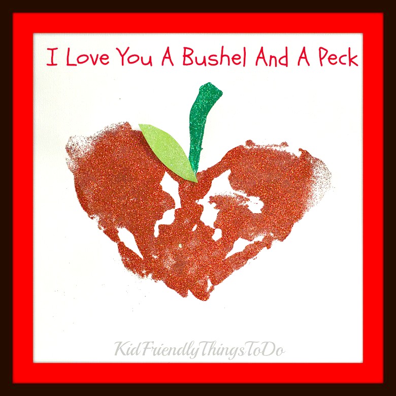 Apple Handprint craft for back to school, Valentine's Day, Mother's Day and Fall Fun with kids! - KidFriendlyThingsToDo.com