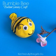 A Bumble Bee Balloon Fidget Sensory Craft For Kids