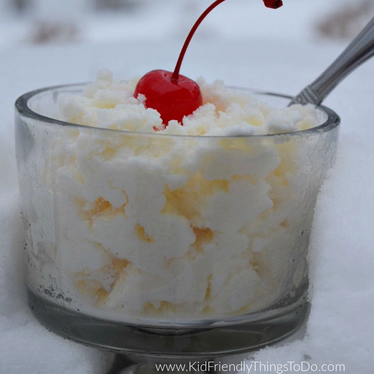 snow ice cream recipe