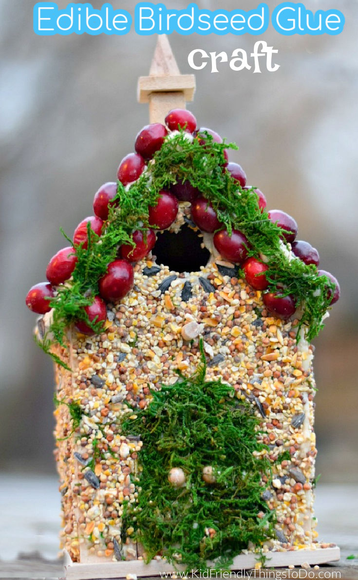 edible birdseed glue craft 