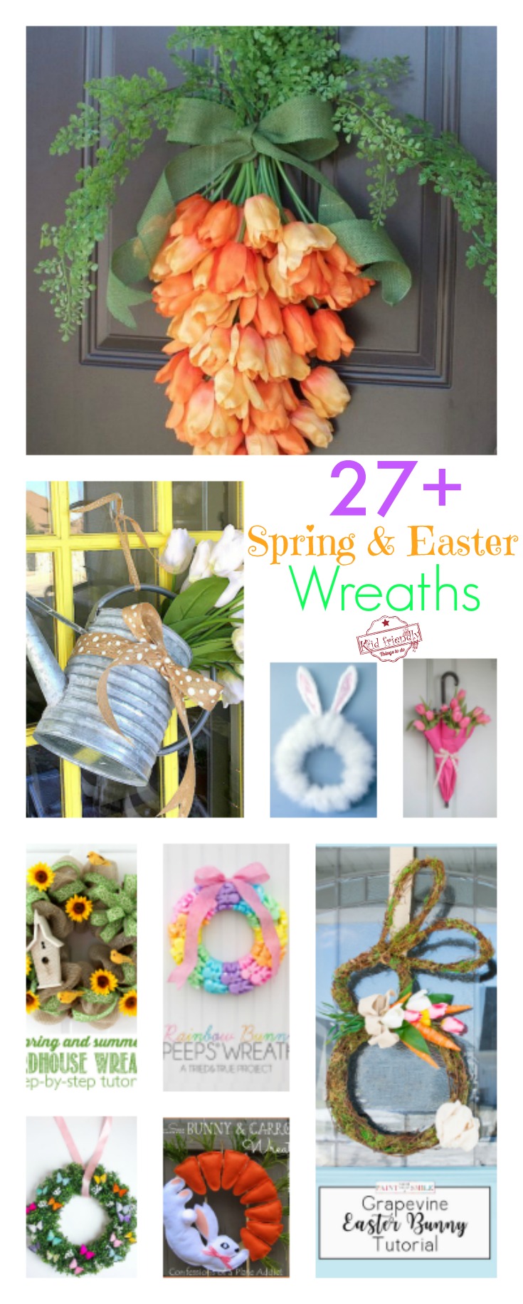 Easter and Spring Wreath Ideas