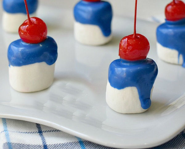 patriotic marshmallow treat