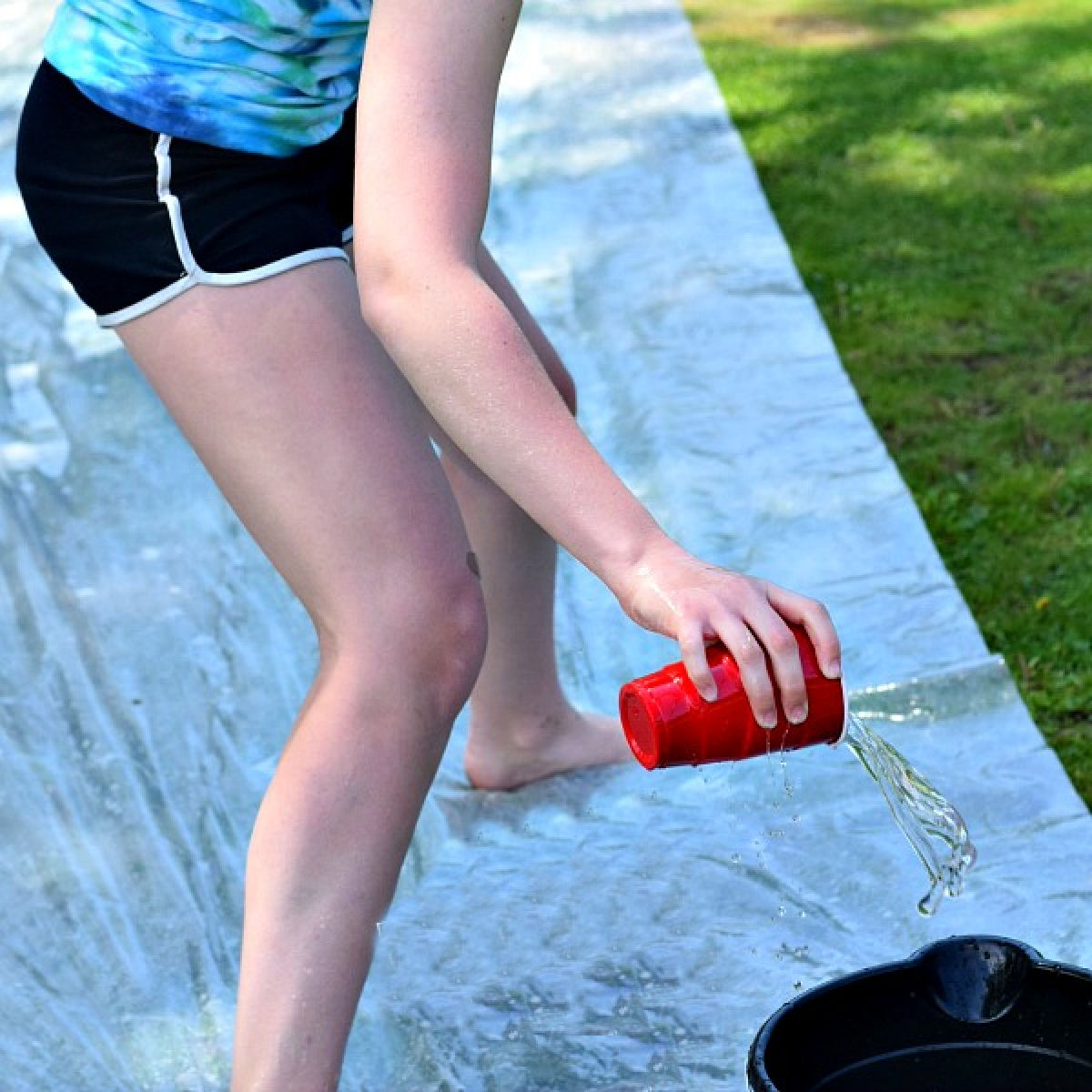 firefighter water relay race