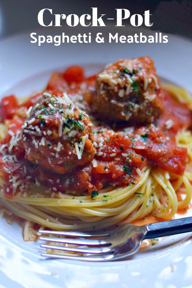 slow cooker spaghetti and meatballs