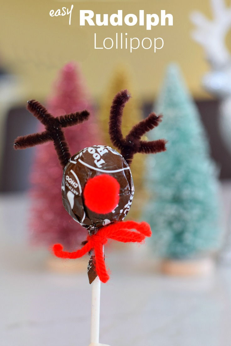 Rudolph Lollipop Christmas Craft