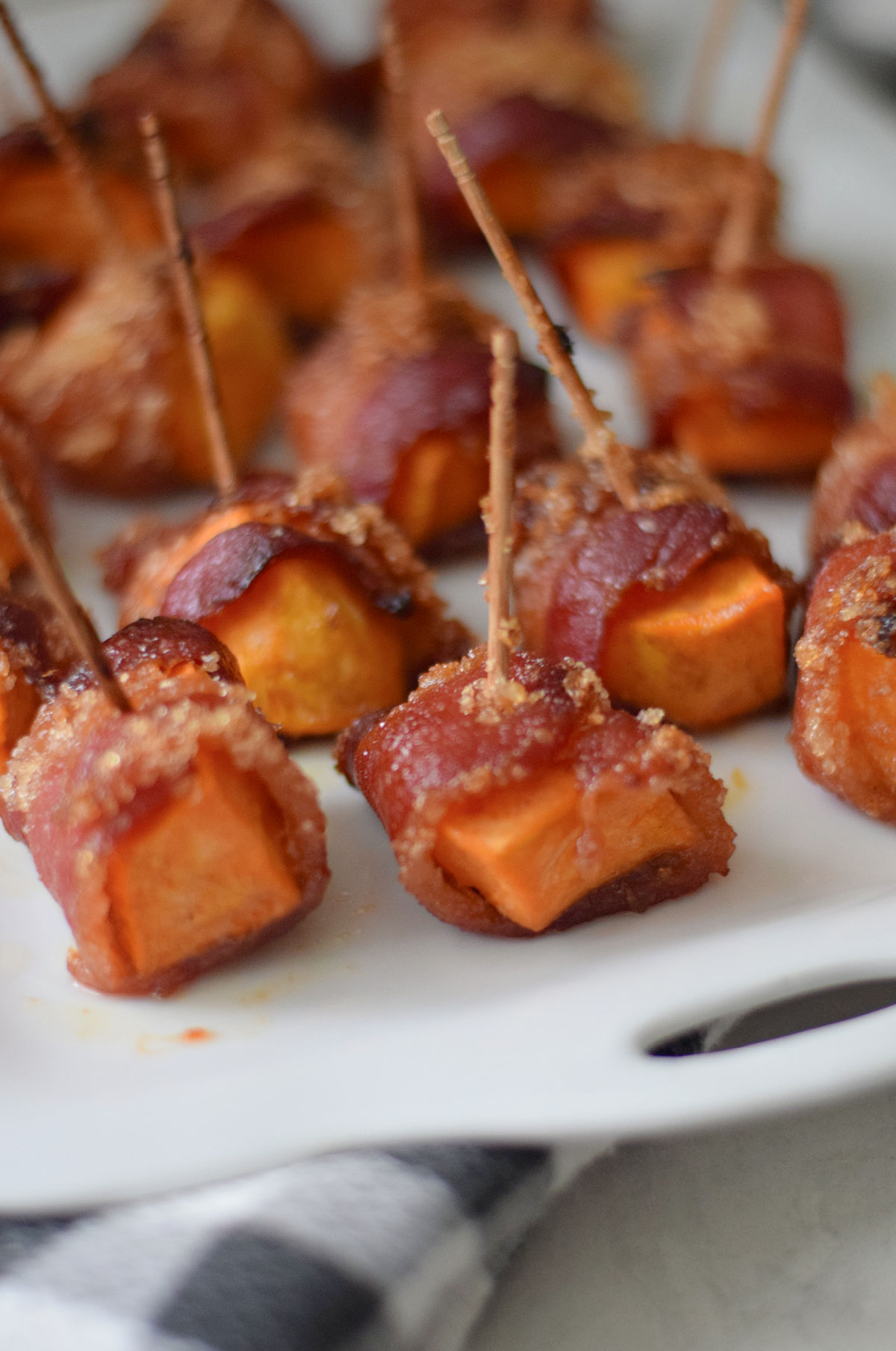 bacon wrapped sweet potato bites 