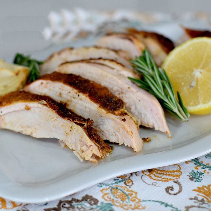 lemon herb turkey breast baked in oven