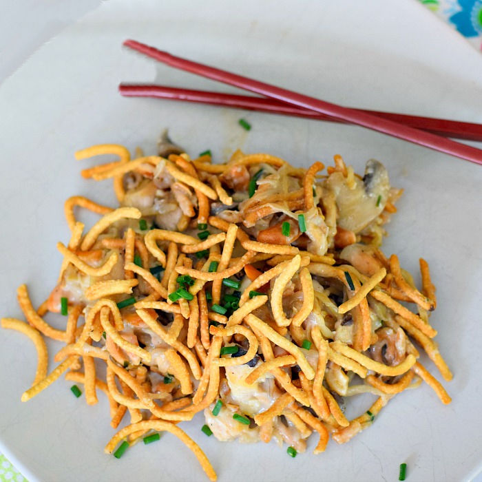 Cashew Chicken Casserole with Mushroom Soup