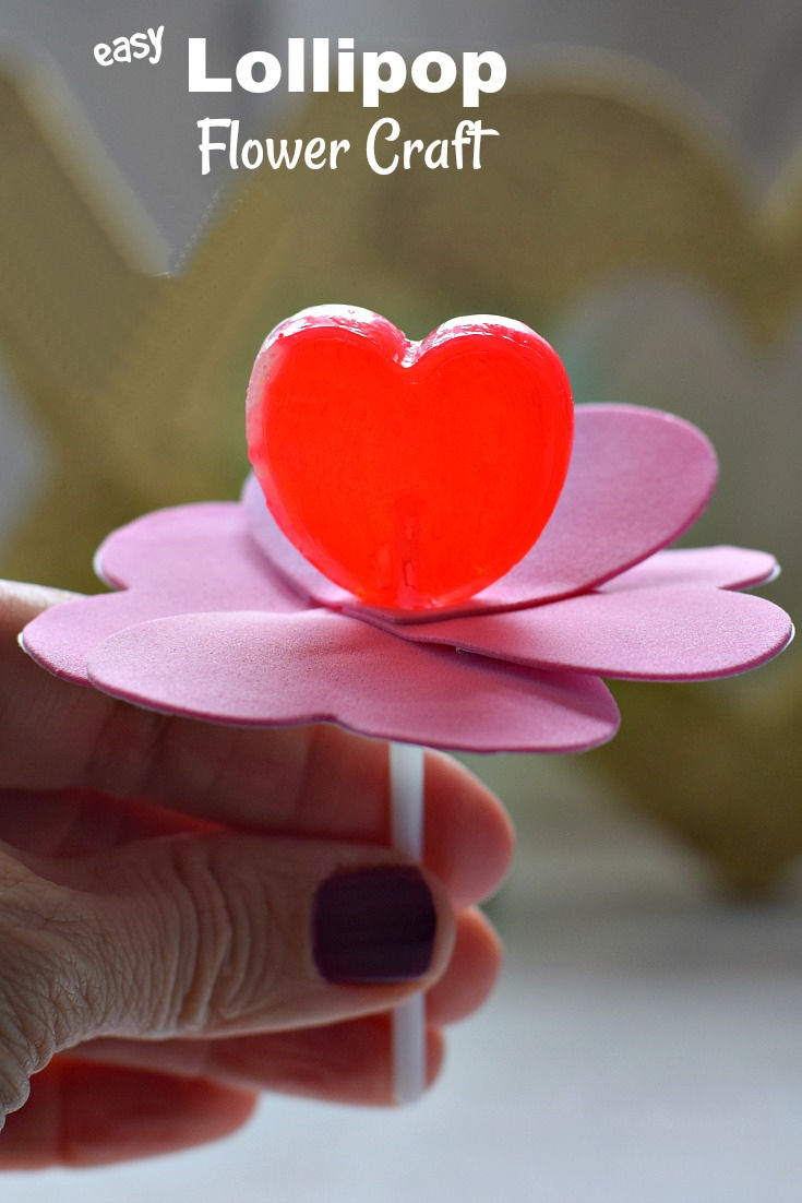 Lollipop flower craft