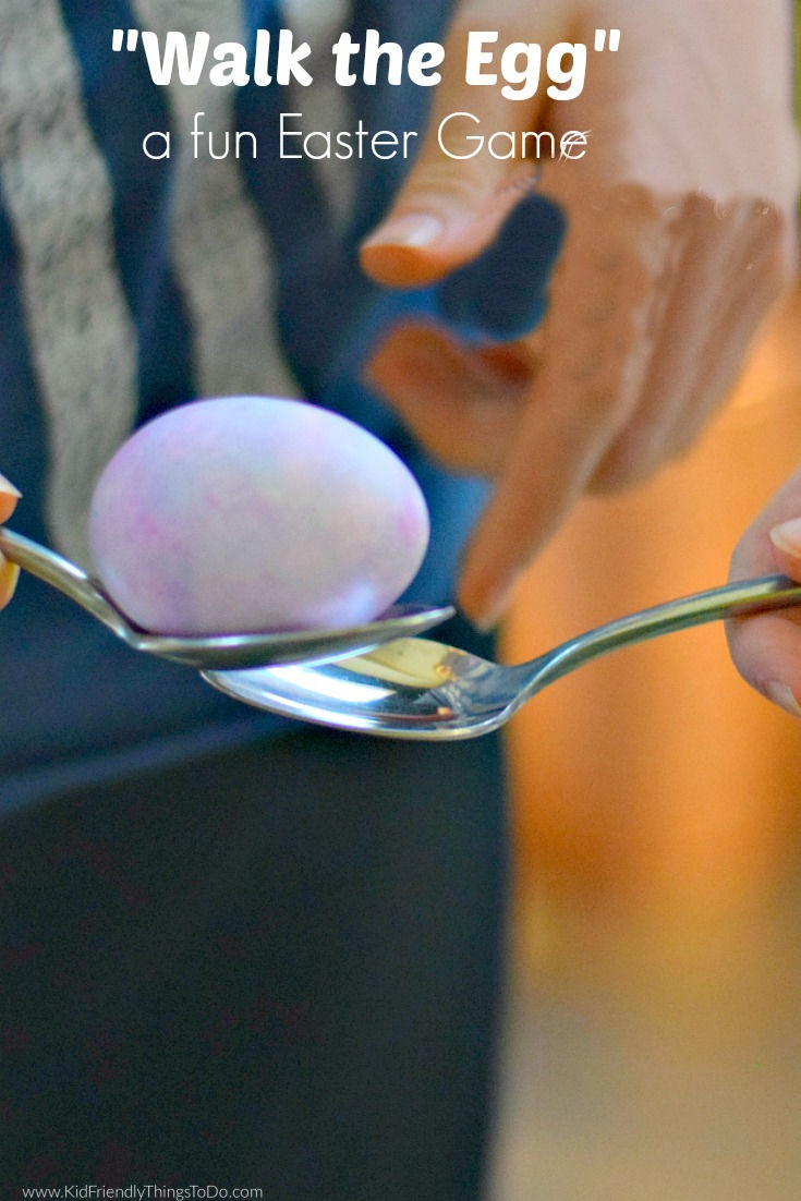 walk the egg Easter spoon game 