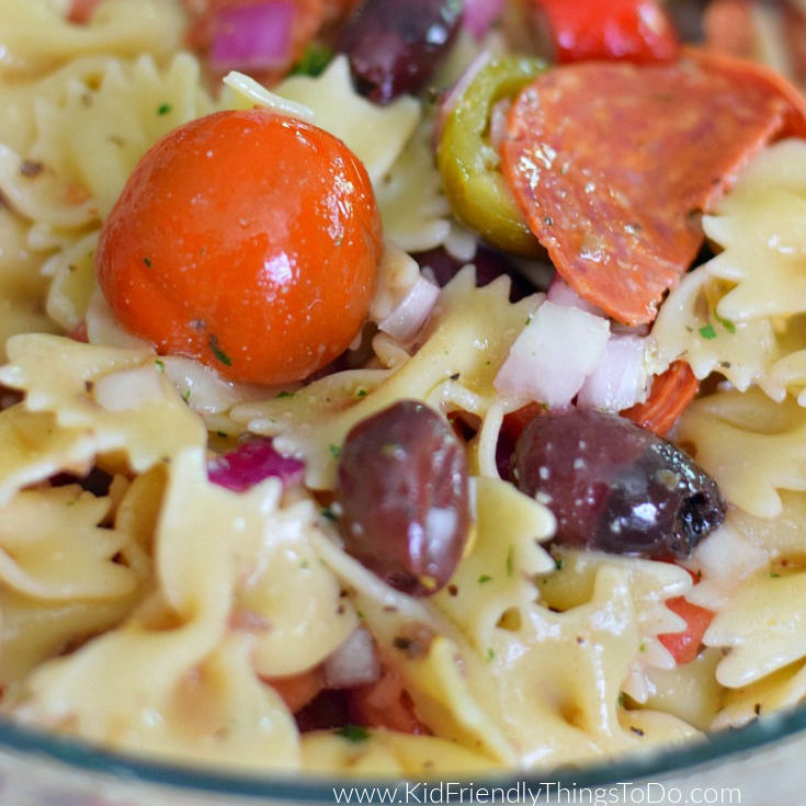 easy Greek pasta salad