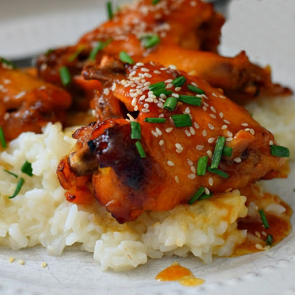 slow cooker sticky chicken wings