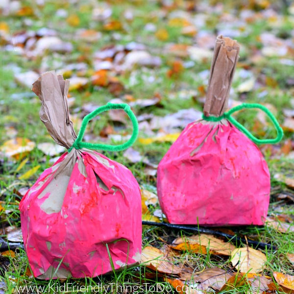 apple bag fall craft