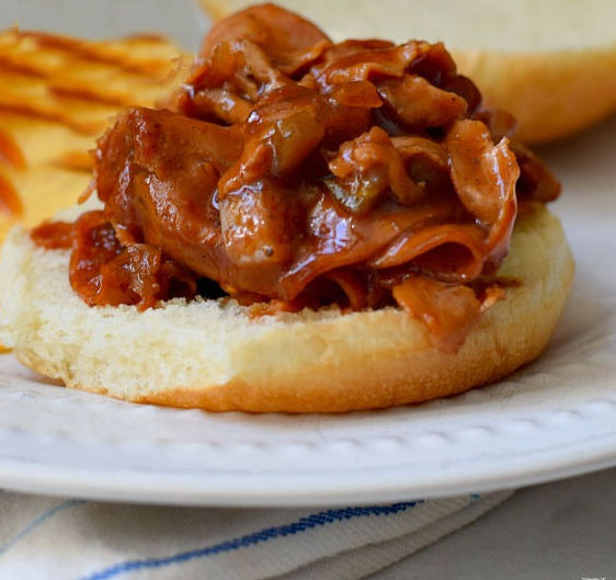 slow cooker ham sandwich