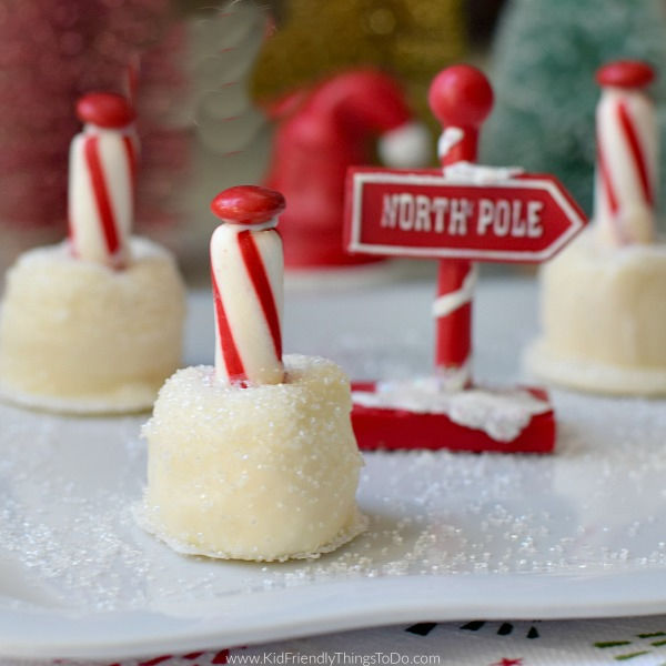 north pole marshmallow Christmas treats