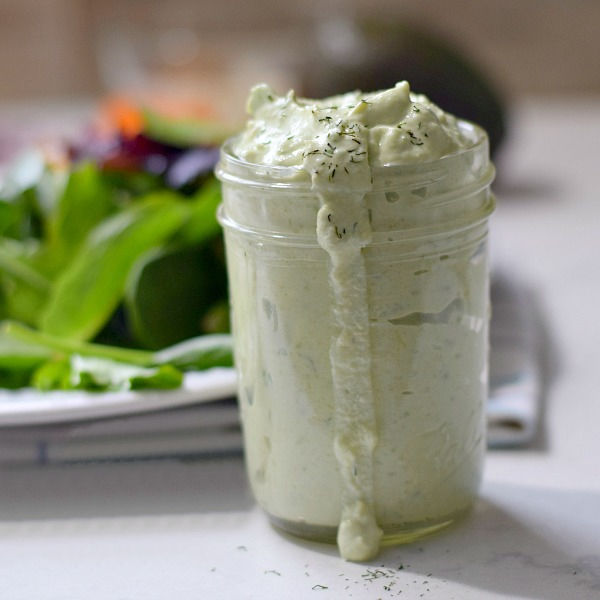 homemade avocado ranch dressing