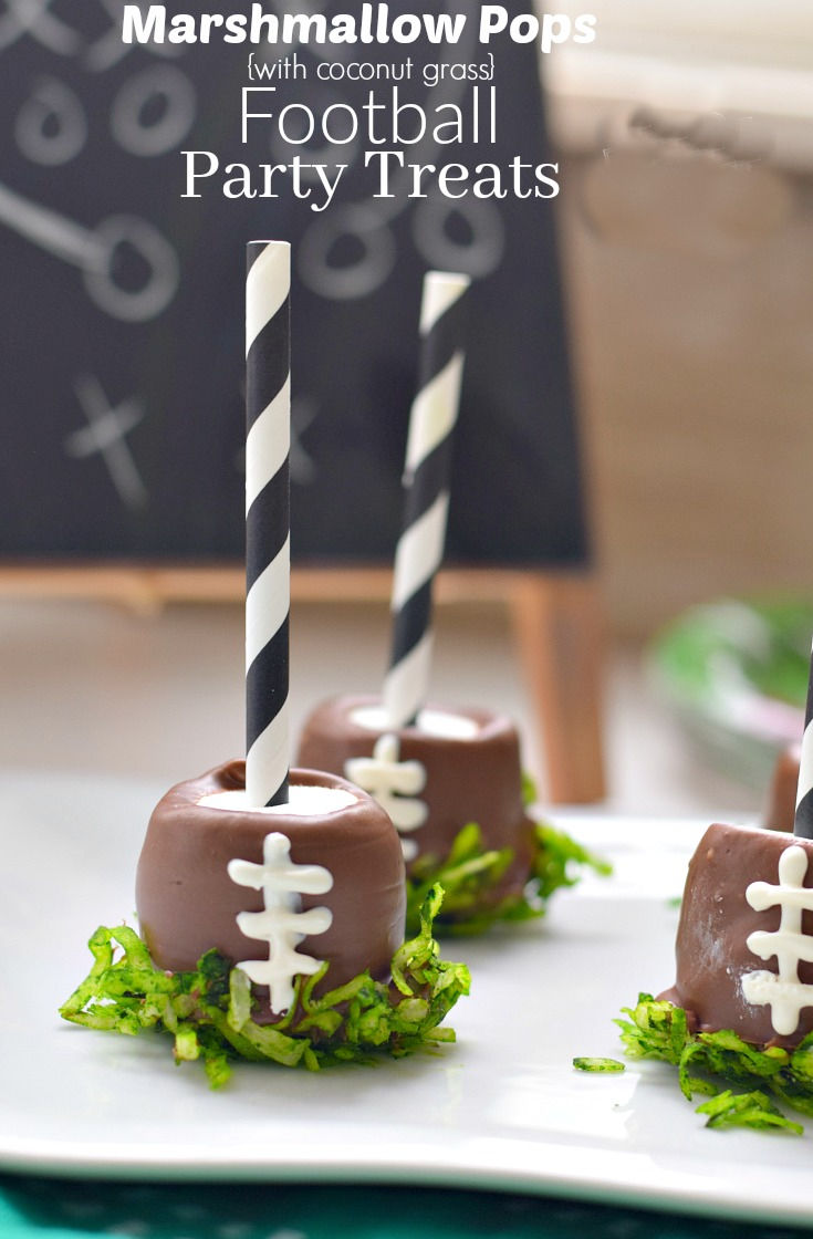 football treats marshmallow pops