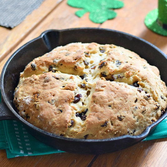 Irish Soda Bread with Raisins {Delicious and Moist}